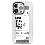 Personalised Manchester Boarding Pass Custom Phone Case iPhone 15 Pro Max / Magsafe Impact Case,iPhone 15 Pro / Magsafe Impact Case Blanc Space