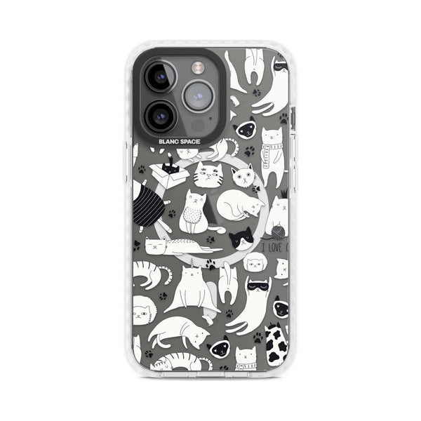 Cartoon Cats (Black & White)