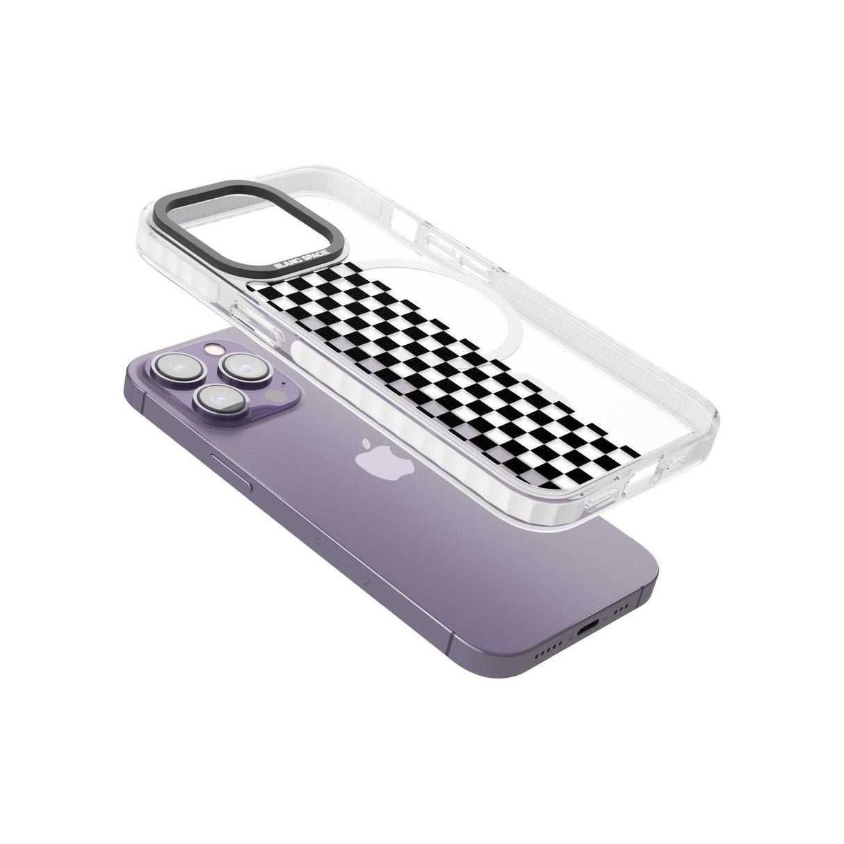 Checker: Half Black Check on Clear Phone Case iPhone 15 Pro Max / Black Impact Case,iPhone 15 Plus / Black Impact Case,iPhone 15 Pro / Black Impact Case,iPhone 15 / Black Impact Case,iPhone 15 Pro Max / Impact Case,iPhone 15 Plus / Impact Case,iPhone 15 Pro / Impact Case,iPhone 15 / Impact Case,iPhone 15 Pro Max / Magsafe Black Impact Case,iPhone 15 Plus / Magsafe Black Impact Case,iPhone 15 Pro / Magsafe Black Impact Case,iPhone 15 / Magsafe Black Impact Case,iPhone 14 Pro Max / Black Impact Case,iPhone 14