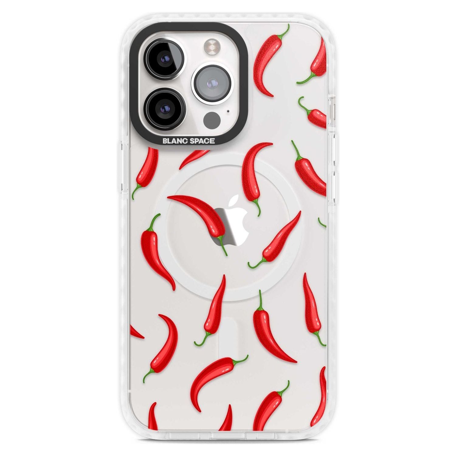 Chilli Pattern Phone Case iPhone 15 Pro Max / Magsafe Impact Case,iPhone 15 Pro / Magsafe Impact Case Blanc Space