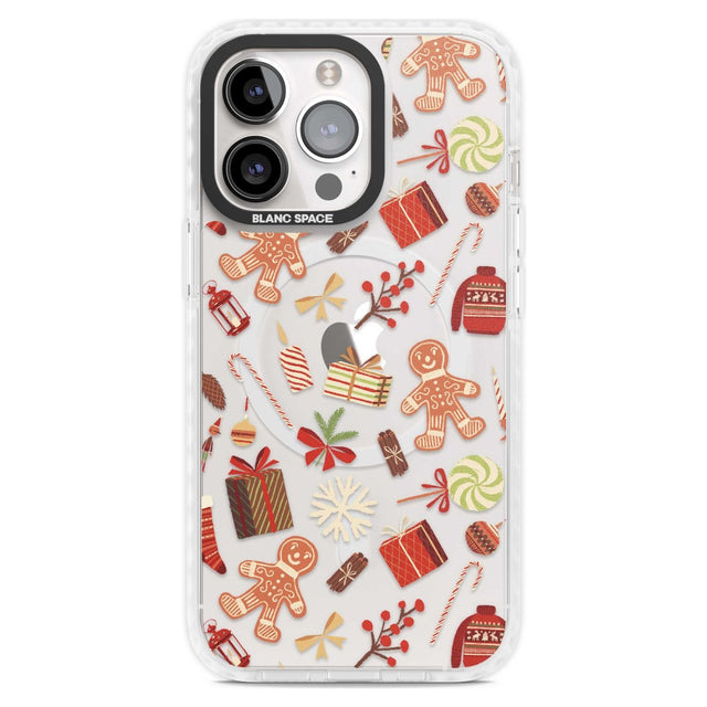 Christmas Assortments Phone Case iPhone 15 Pro Max / Magsafe Impact Case,iPhone 15 Pro / Magsafe Impact Case Blanc Space