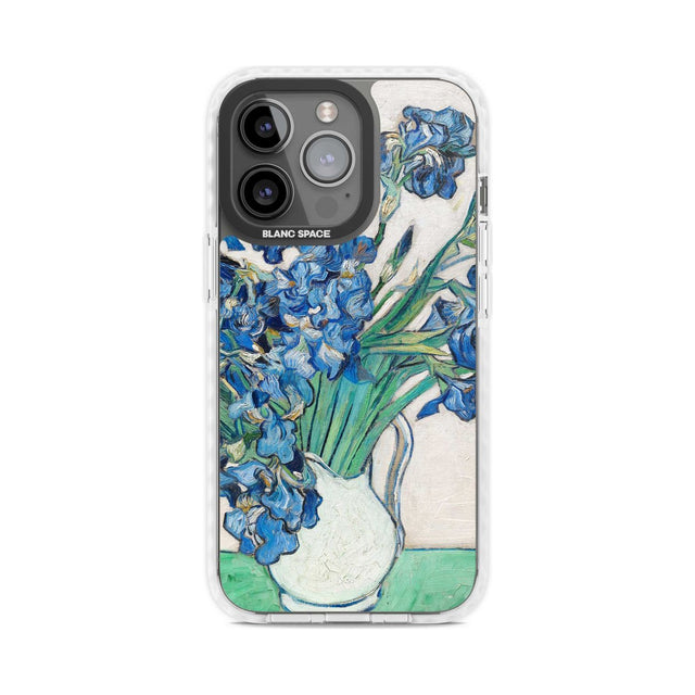 Irises by Vincent Van Gogh Phone Case iPhone 15 Pro Max / Magsafe Impact Case,iPhone 15 Pro / Magsafe Impact Case Blanc Space