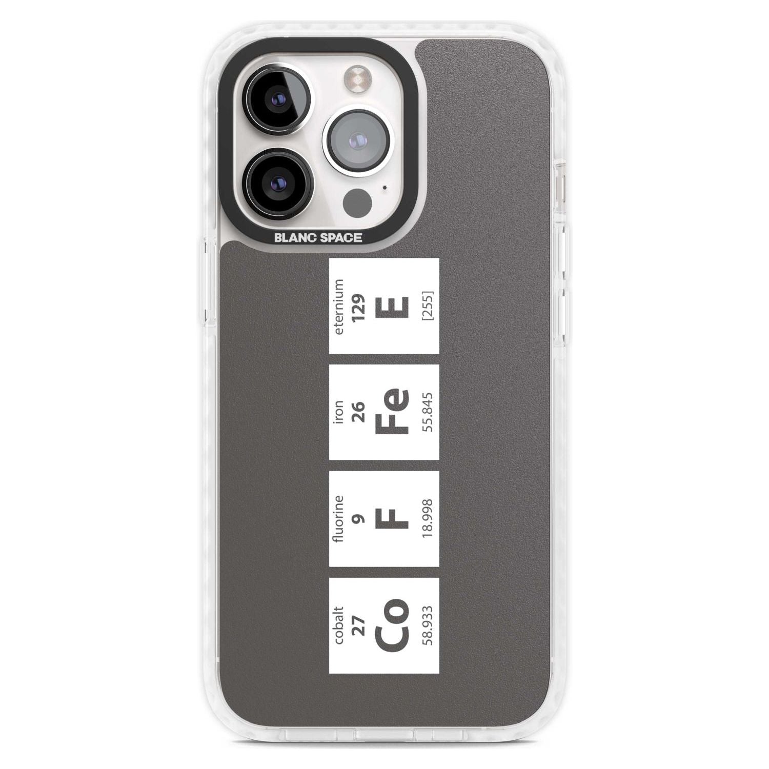 Coffee Element (Grey) Phone Case iPhone 15 Pro Max / Magsafe Impact Case,iPhone 15 Pro / Magsafe Impact Case Blanc Space