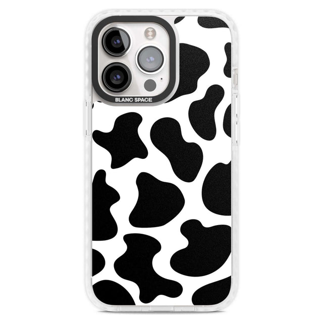 Cow Print Phone Case iPhone 15 Pro Max / Magsafe Impact Case,iPhone 15 Pro / Magsafe Impact Case Blanc Space