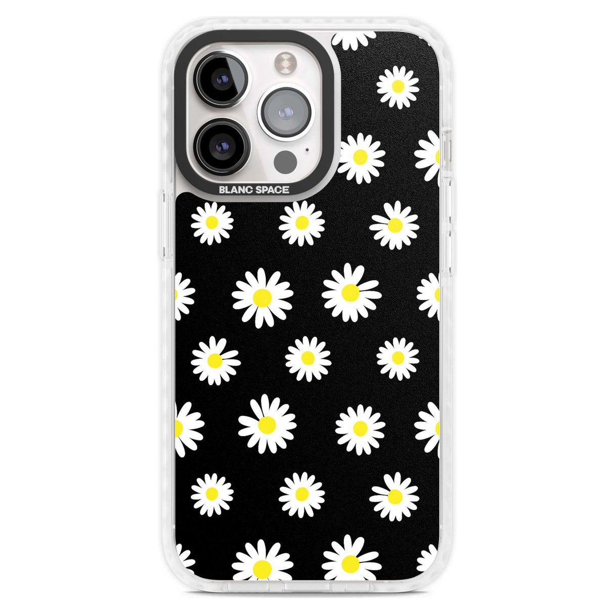 White Daisy Pattern (Black)