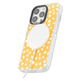 White on Yellow Dalmatian Polka Dot Spots