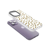 Gold Look on White Dalmatian Polka Dot Spots Phone Case iPhone 15 Pro Max / Black Impact Case,iPhone 15 Plus / Black Impact Case,iPhone 15 Pro / Black Impact Case,iPhone 15 / Black Impact Case,iPhone 15 Pro Max / Impact Case,iPhone 15 Plus / Impact Case,iPhone 15 Pro / Impact Case,iPhone 15 / Impact Case,iPhone 15 Pro Max / Magsafe Black Impact Case,iPhone 15 Plus / Magsafe Black Impact Case,iPhone 15 Pro / Magsafe Black Impact Case,iPhone 15 / Magsafe Black Impact Case,iPhone 14 Pro Max / Black Impact Case