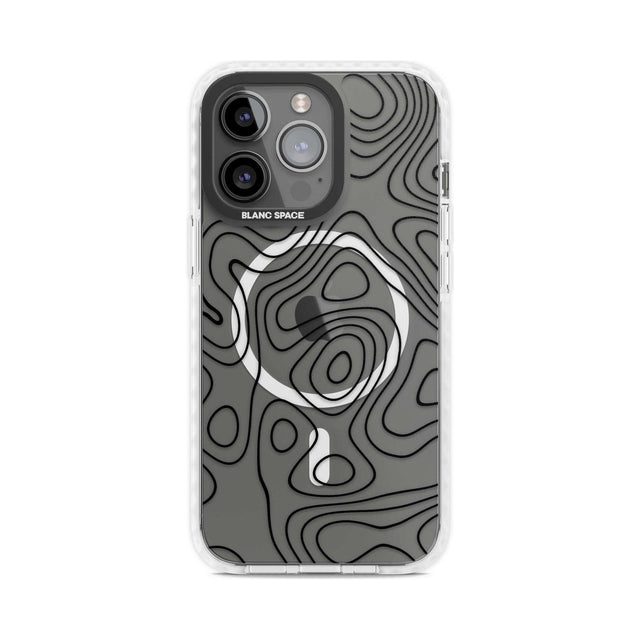Damascus Steel Phone Case iPhone 15 Pro Max / Magsafe Impact Case,iPhone 15 Pro / Magsafe Impact Case Blanc Space