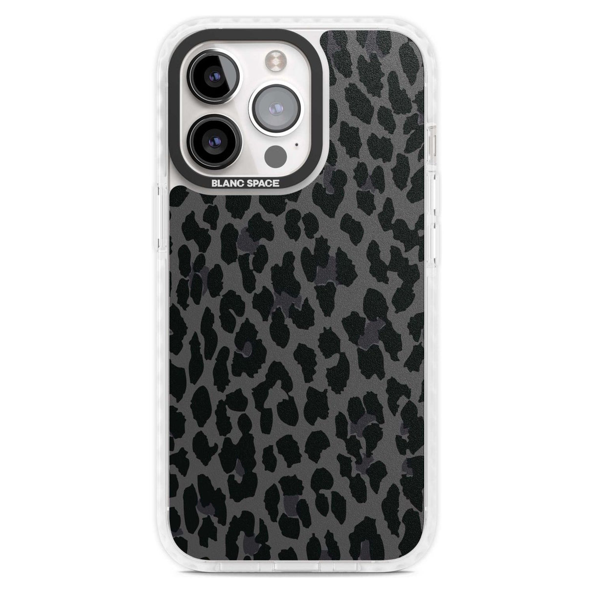 Dark Animal Print Pattern Large Leopard Phone Case iPhone 15 Pro Max / Magsafe Impact Case,iPhone 15 Pro / Magsafe Impact Case Blanc Space