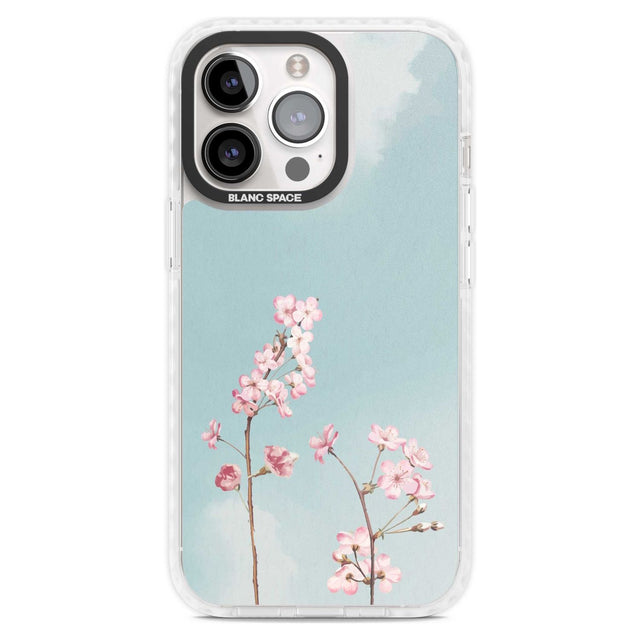 Blossom Flower Sky Phone Case iPhone 15 Pro Max / Magsafe Impact Case,iPhone 15 Pro / Magsafe Impact Case Blanc Space