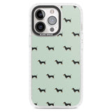 Dachshund Dog Pattern Phone Case iPhone 15 Pro Max / Magsafe Impact Case,iPhone 15 Pro / Magsafe Impact Case Blanc Space