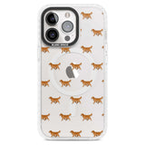 Golden Retriever Dog Pattern Clear Phone Case iPhone 15 Pro Max / Magsafe Impact Case,iPhone 15 Pro / Magsafe Impact Case Blanc Space