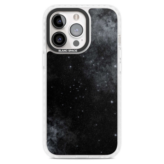 Night Sky Galaxies: Shimmering Stars Phone Case iPhone 15 Pro Max / Magsafe Impact Case,iPhone 15 Pro / Magsafe Impact Case Blanc Space