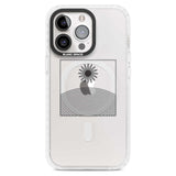 Framed Linework: Rising Sun Phone Case iPhone 15 Pro Max / Magsafe Impact Case,iPhone 15 Pro / Magsafe Impact Case Blanc Space