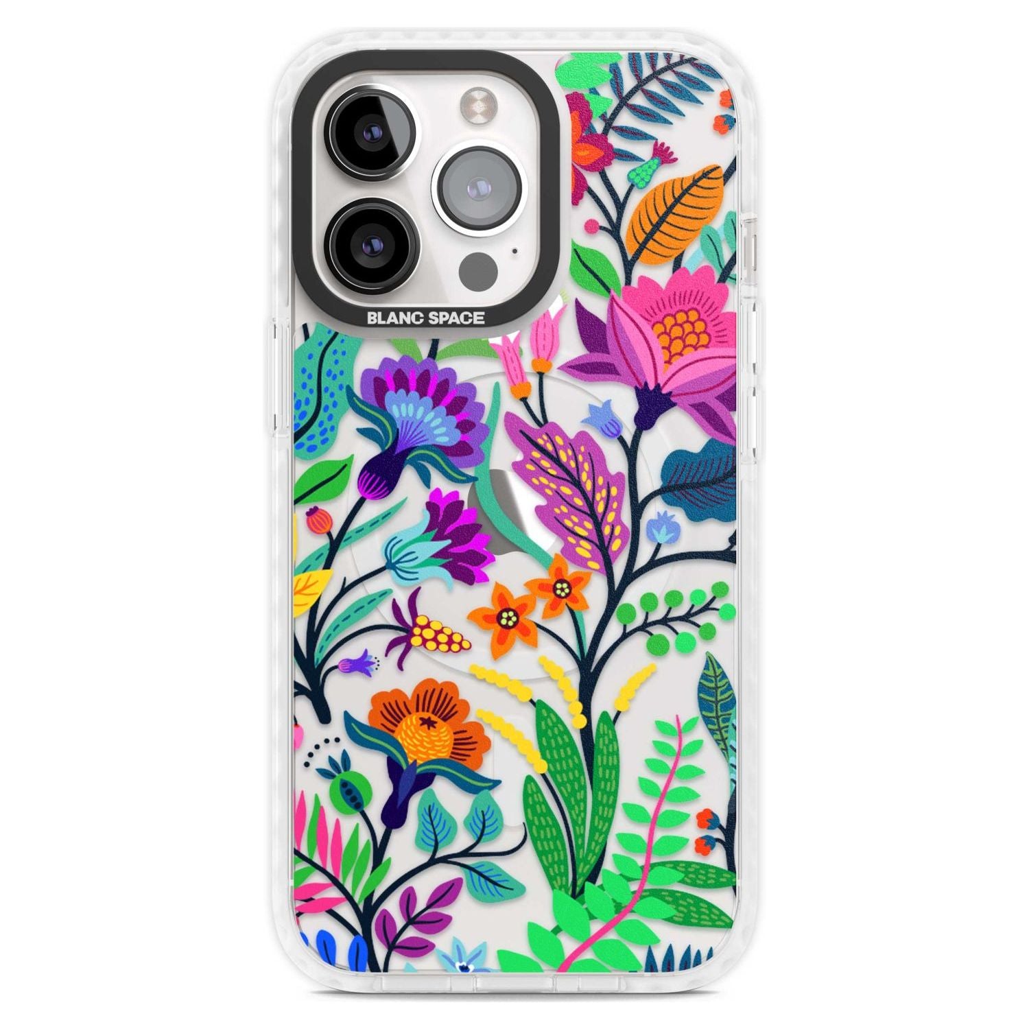 Floral Vibe Phone Case iPhone 15 Pro Max / Magsafe Impact Case,iPhone 15 Pro / Magsafe Impact Case Blanc Space