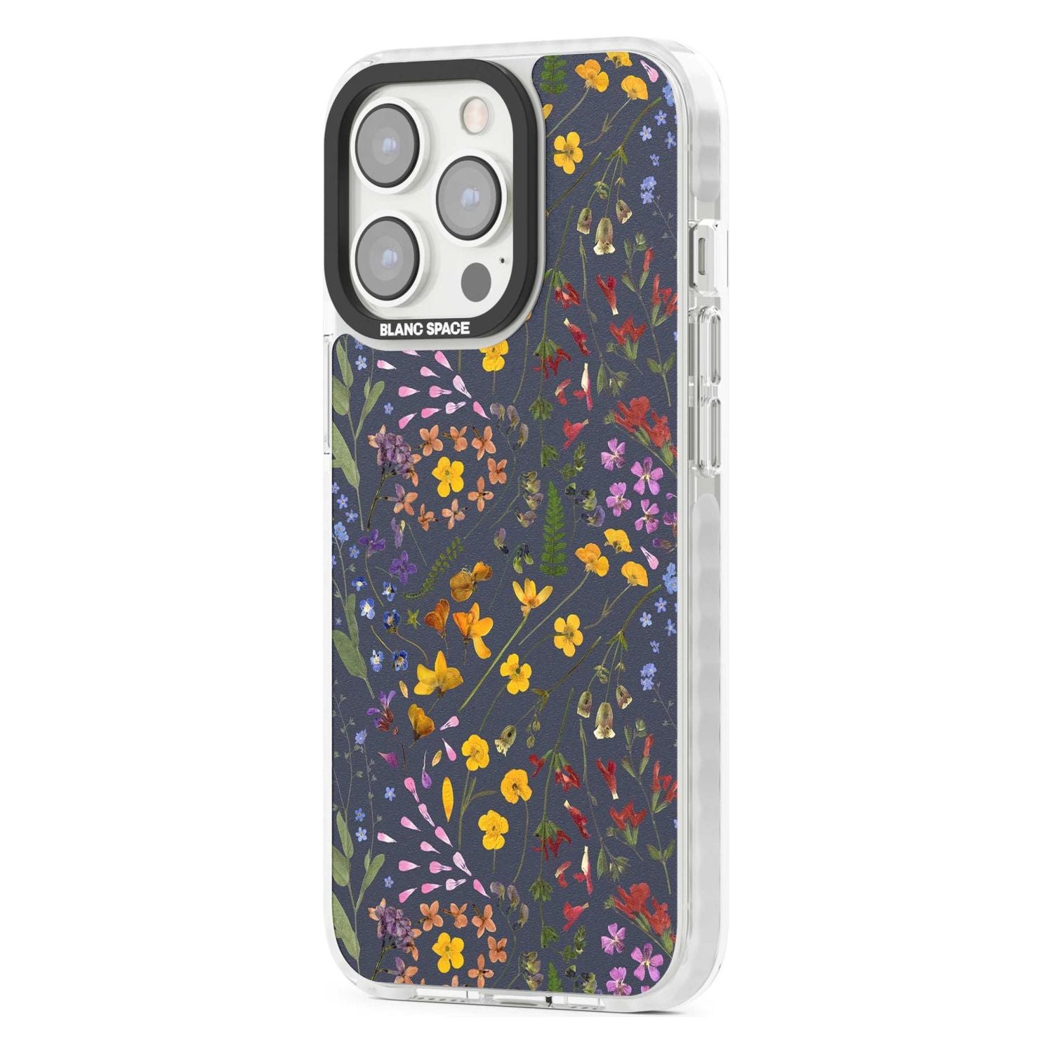Wildflower Leaves Cluster Navy