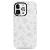 Grey Branches Vintage Botanical Phone Case iPhone 15 Pro Max / Magsafe Impact Case,iPhone 15 Pro / Magsafe Impact Case Blanc Space