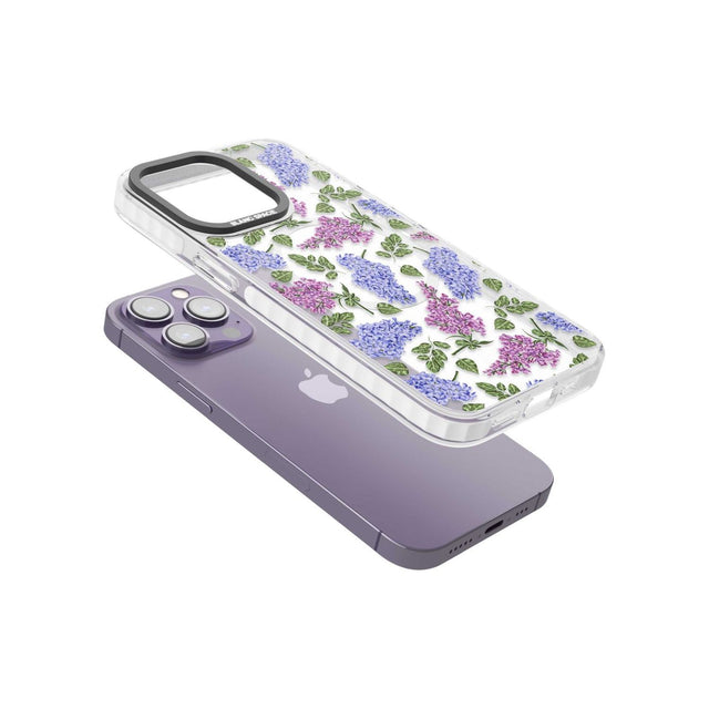 Purple Blossoms Transparent Floral