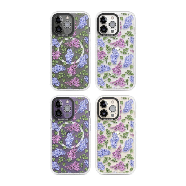 Purple Blossoms Transparent Floral