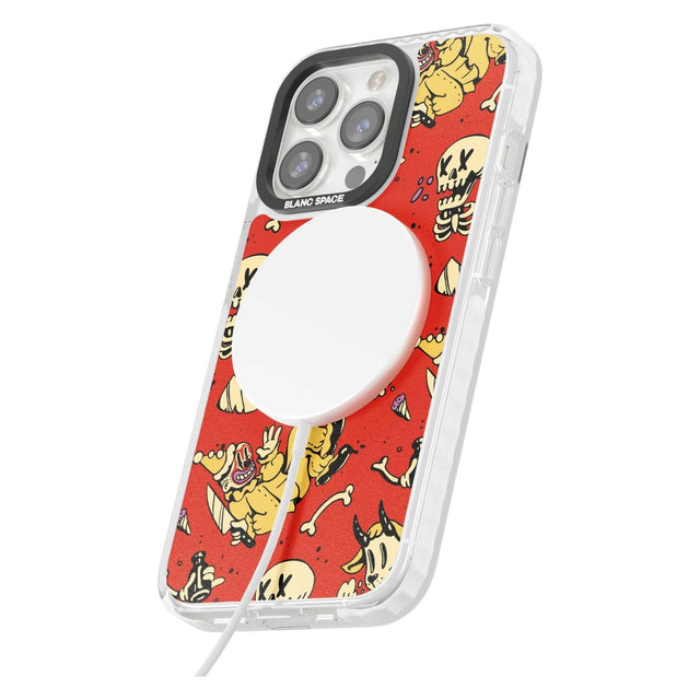 Red Retro Halloween Pattern