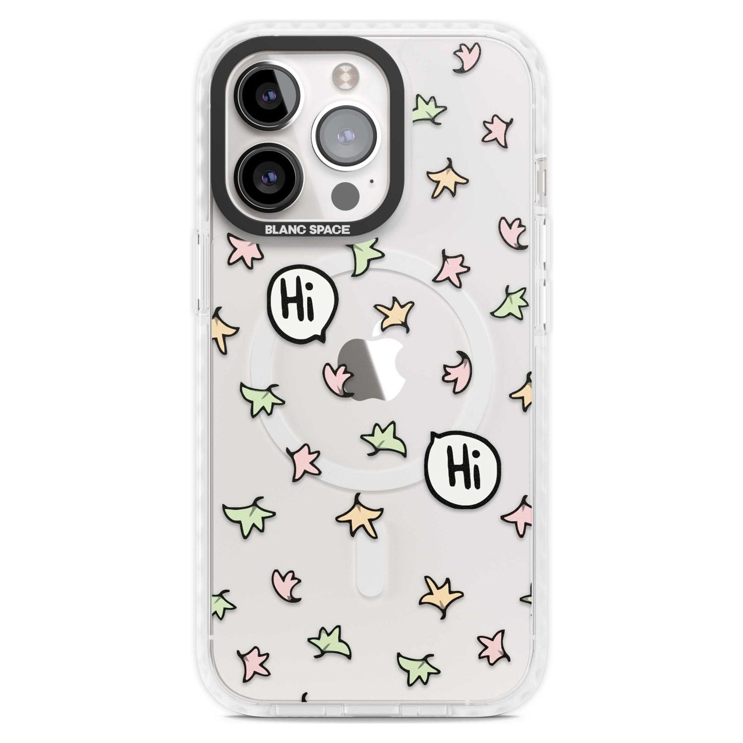 Heartstopper Leaves Pattern Phone Case iPhone 15 Pro Max / Magsafe Impact Case,iPhone 15 Pro / Magsafe Impact Case Blanc Space