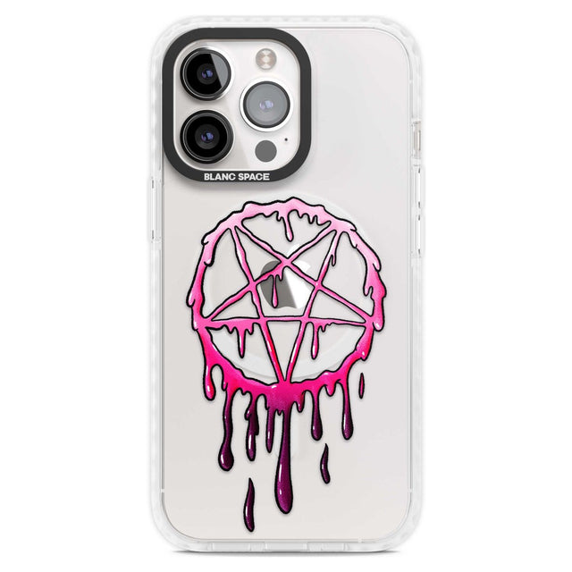 Pentagram of Blood Phone Case iPhone 15 Pro Max / Magsafe Impact Case,iPhone 15 Pro / Magsafe Impact Case Blanc Space