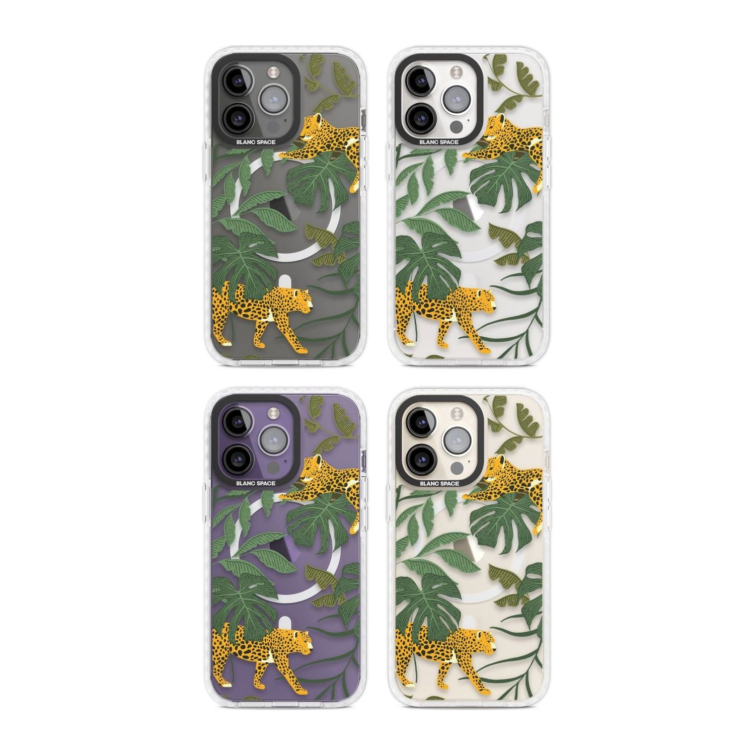 Two Jaguars & Foliage Jungle Cat Pattern