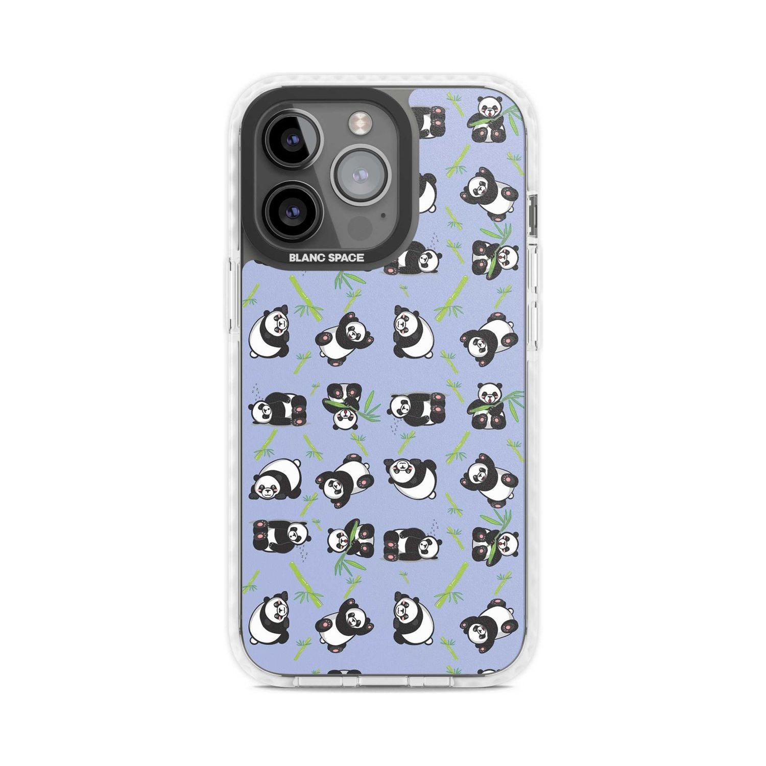 Panda Pattern Phone Case iPhone 15 Pro Max / Magsafe Impact Case,iPhone 15 Pro / Magsafe Impact Case Blanc Space