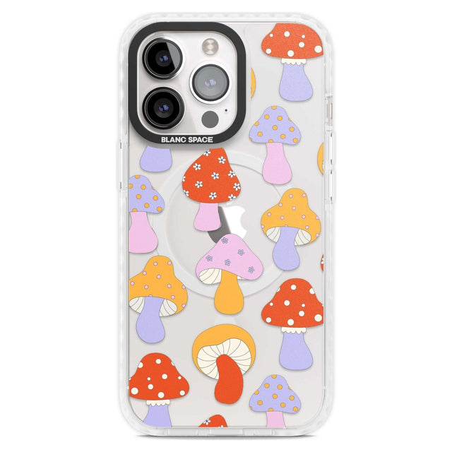 Happy Shrooms Phone Case iPhone 15 Pro Max / Magsafe Impact Case,iPhone 15 Pro / Magsafe Impact Case Blanc Space