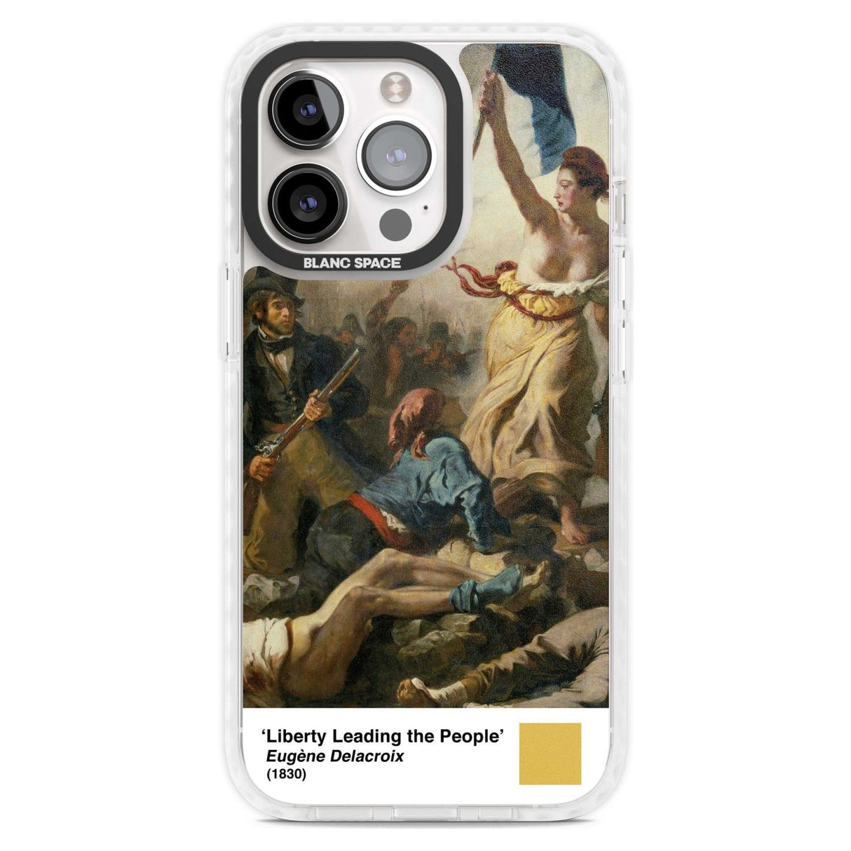 Liberty Leading the People Phone Case iPhone 15 Pro Max / Magsafe Impact Case,iPhone 15 Pro / Magsafe Impact Case Blanc Space
