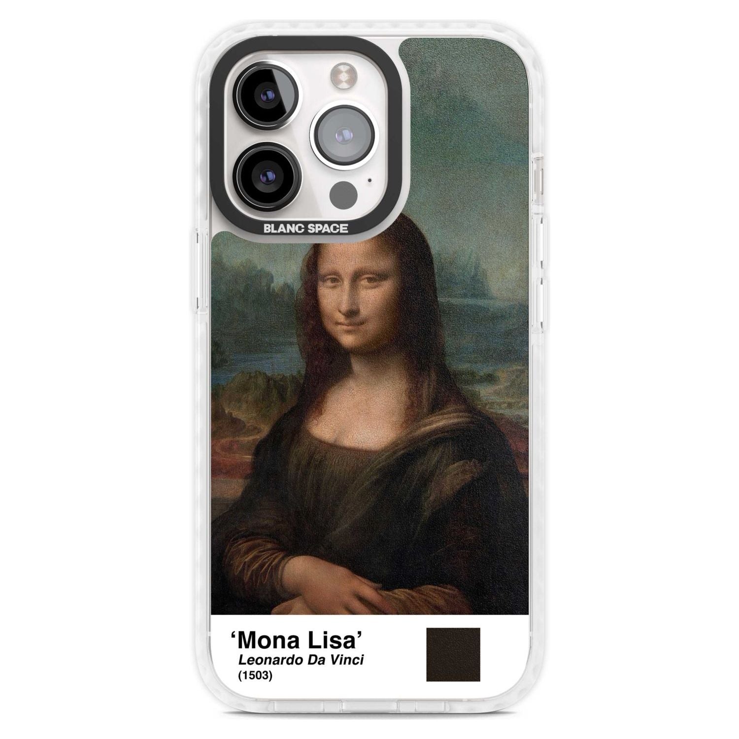 Mona Lisa Phone Case iPhone 15 Pro Max / Magsafe Impact Case,iPhone 15 Pro / Magsafe Impact Case Blanc Space