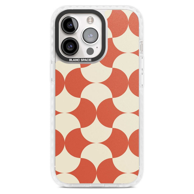 Abstract Retro Shapes: Psychedelic Pattern Phone Case iPhone 15 Pro Max / Magsafe Impact Case,iPhone 15 Pro / Magsafe Impact Case Blanc Space