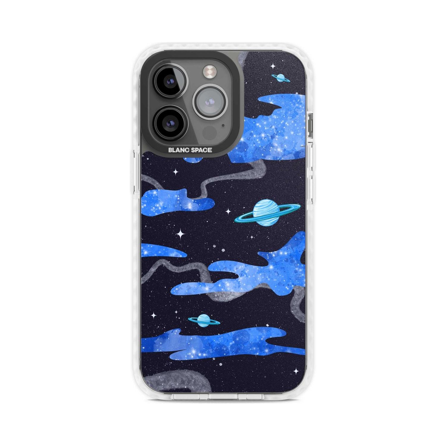 Blue Galaxy Phone Case iPhone 15 Pro Max / Magsafe Impact Case,iPhone 15 Pro / Magsafe Impact Case Blanc Space