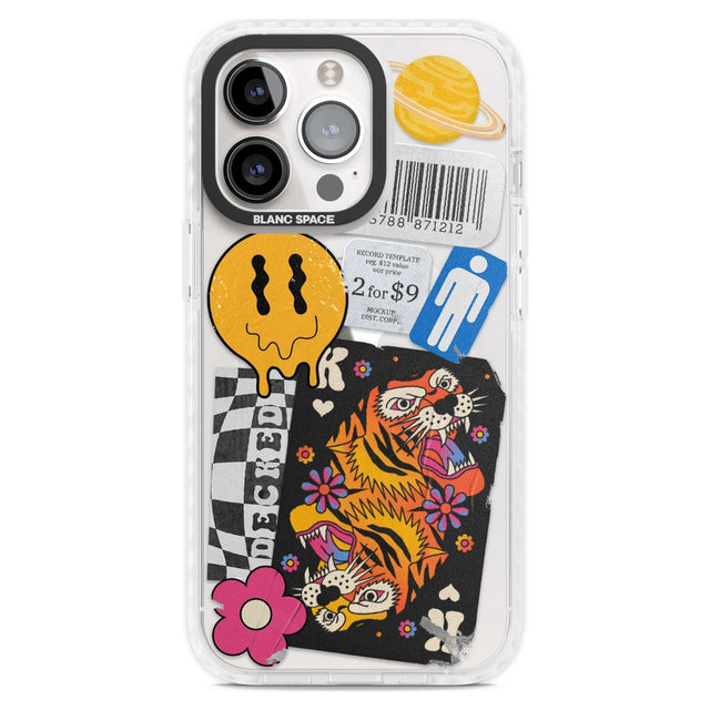Electric Vibes Phone Case iPhone 15 Pro Max / Magsafe Impact Case,iPhone 15 Pro / Magsafe Impact Case Blanc Space