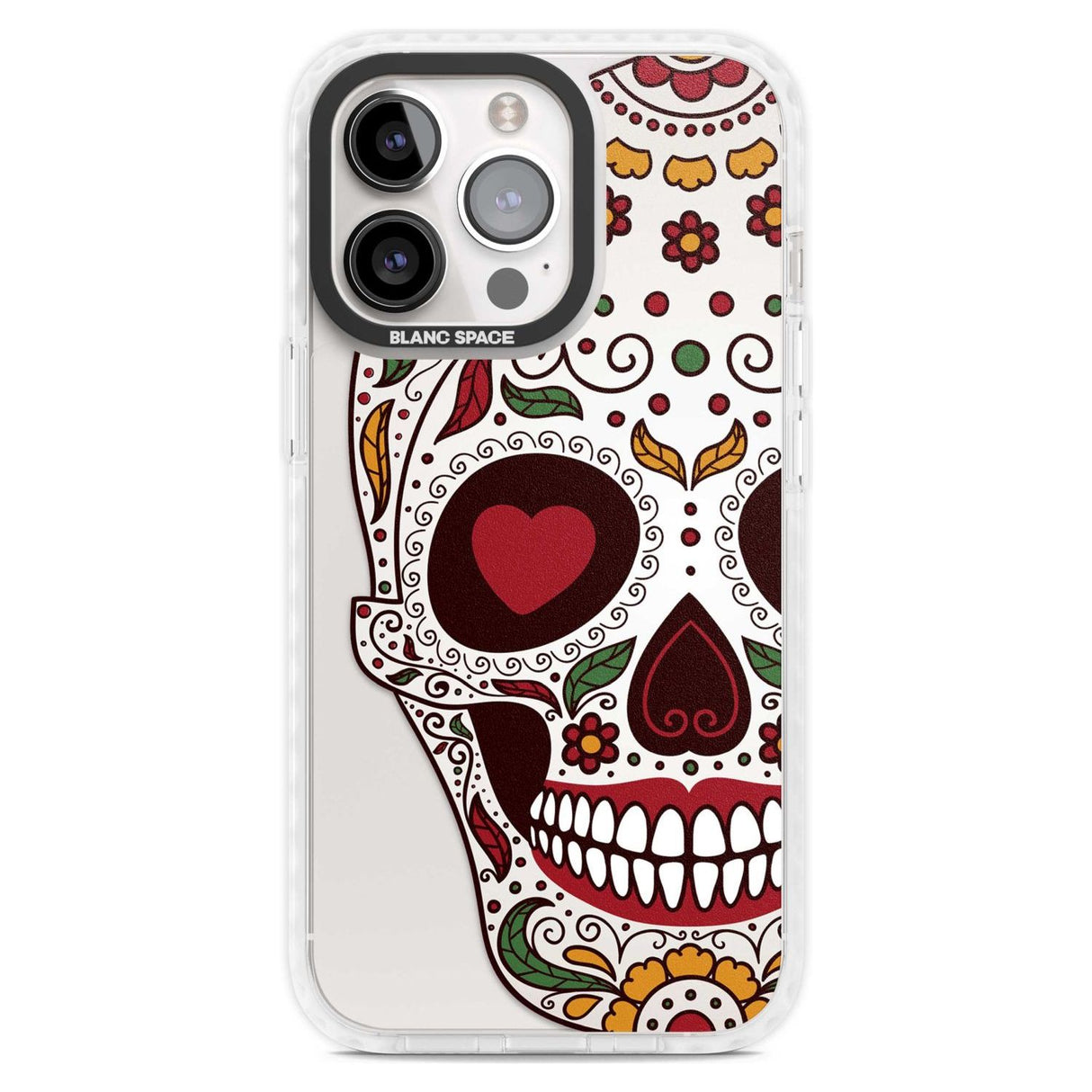 Autumn Sugar Skull Phone Case iPhone 15 Pro Max / Magsafe Impact Case,iPhone 15 Pro / Magsafe Impact Case Blanc Space