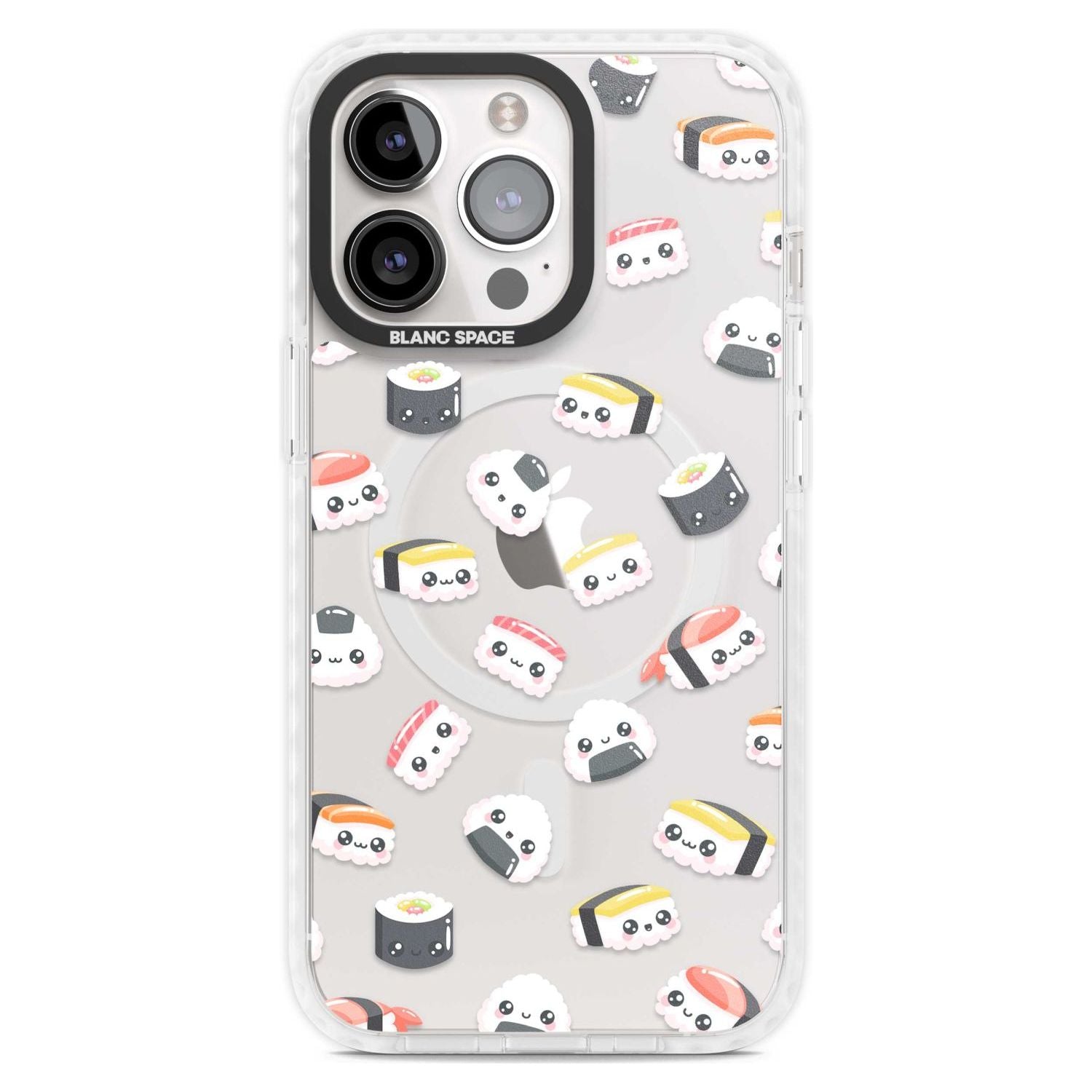 Kawaii Sushi & Rice Phone Case iPhone 15 Pro Max / Magsafe Impact Case,iPhone 15 Pro / Magsafe Impact Case Blanc Space