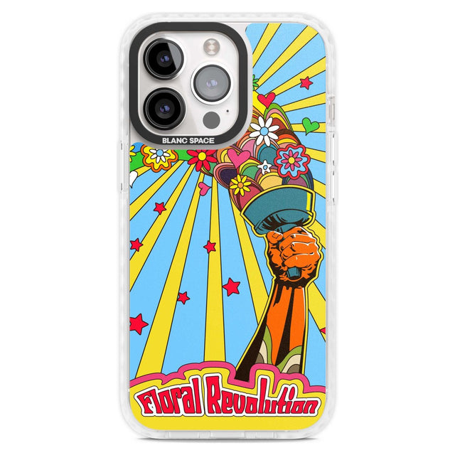 Floral Revolution Phone Case iPhone 15 Pro Max / Magsafe Impact Case,iPhone 15 Pro / Magsafe Impact Case Blanc Space