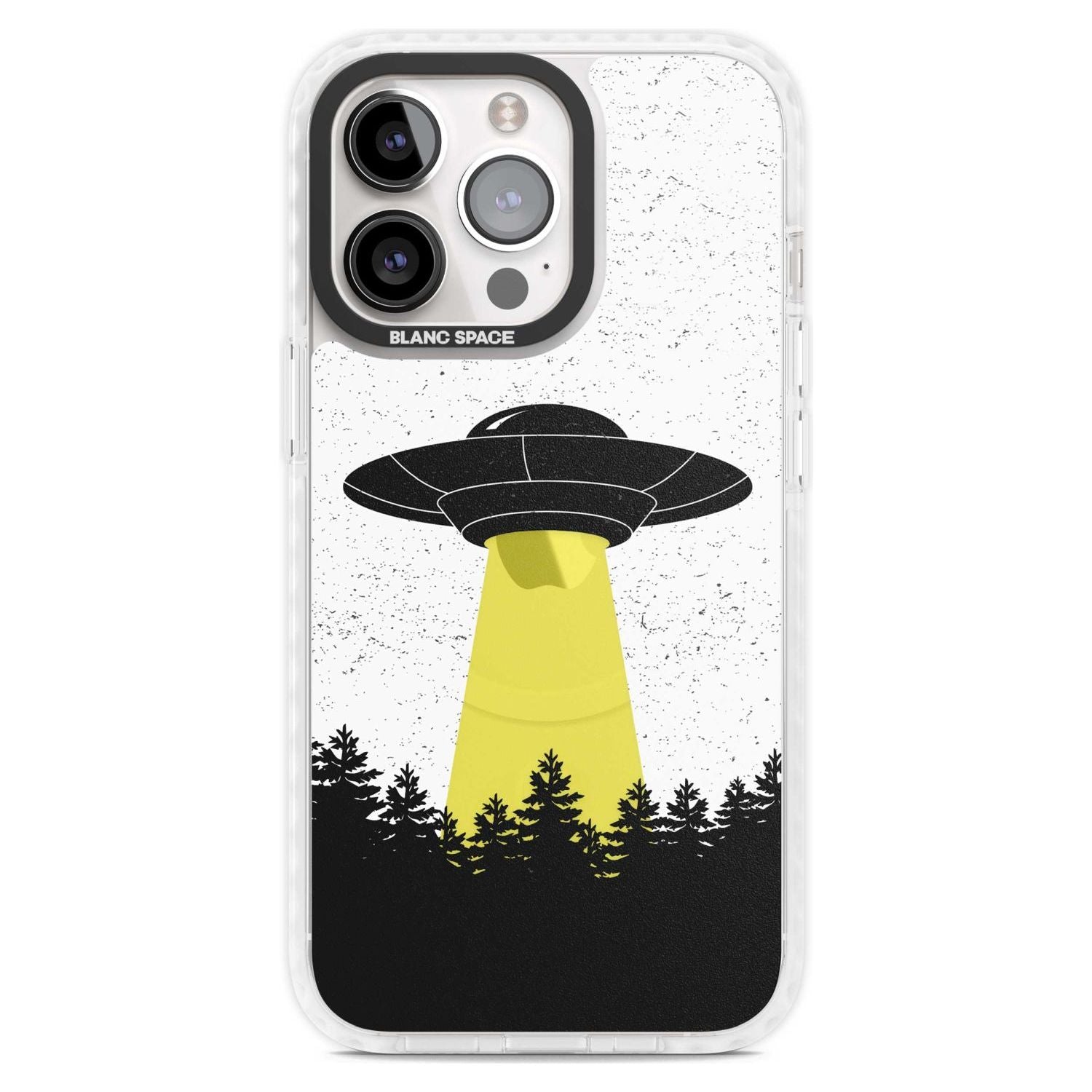 Alien Abduction Phone Case iPhone 15 Pro Max / Magsafe Impact Case,iPhone 15 Pro / Magsafe Impact Case Blanc Space