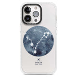 Pisces Zodiac Transparent Design - Blue