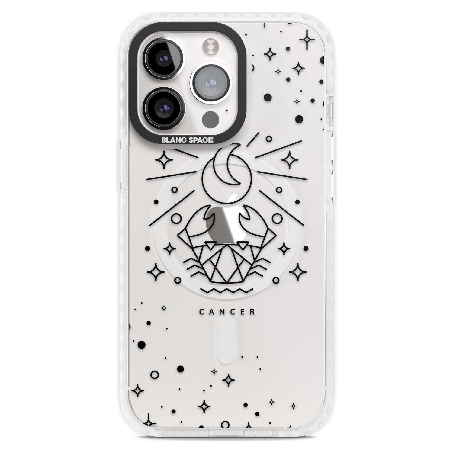 Cancer Emblem - Transparent Design Phone Case iPhone 15 Pro Max / Magsafe Impact Case,iPhone 15 Pro / Magsafe Impact Case Blanc Space