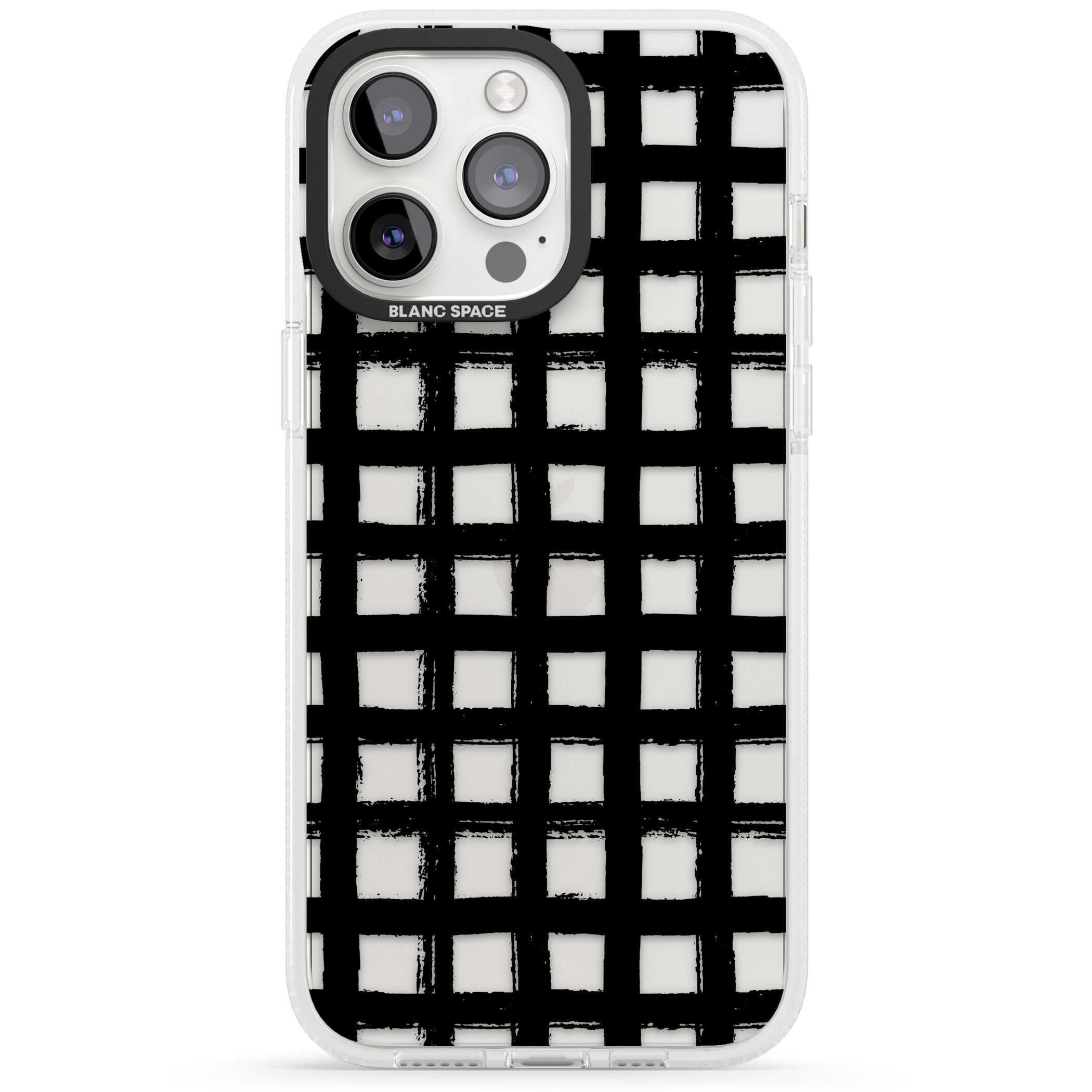 Messy Black Grid Clear