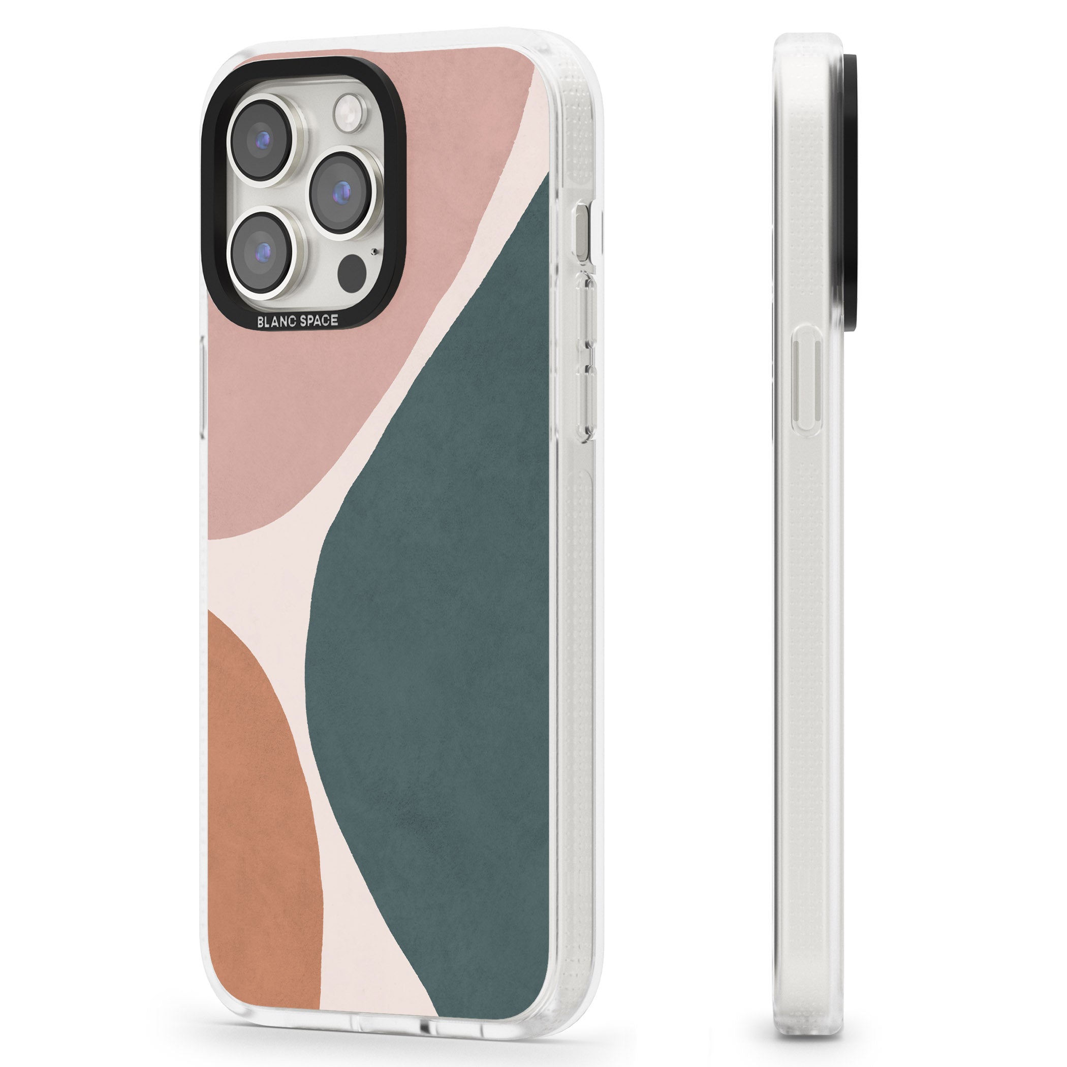 Lush Abstract Watercolour Design #8 iPhone 15 Pro Max / 15 Pro / 14 Pro Max / 14 Pro / 13 Pro Clear Case Impact Air - Blanc Space