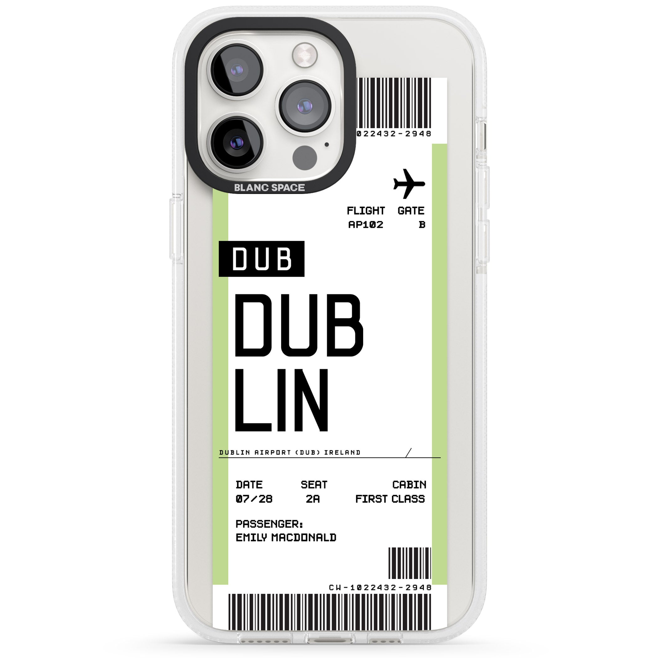 Personalised Dublin Boarding Pass