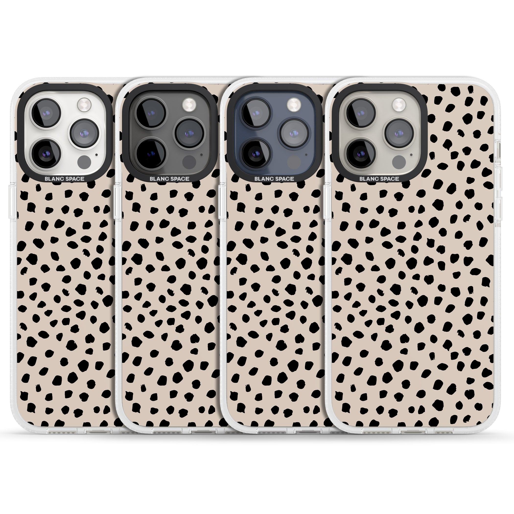 Almond Latte iPhone 15 Pro Max / 15 Pro / 14 Pro Max / 14 Pro / 13 Pro Clear Case Impact Air - Blanc Space