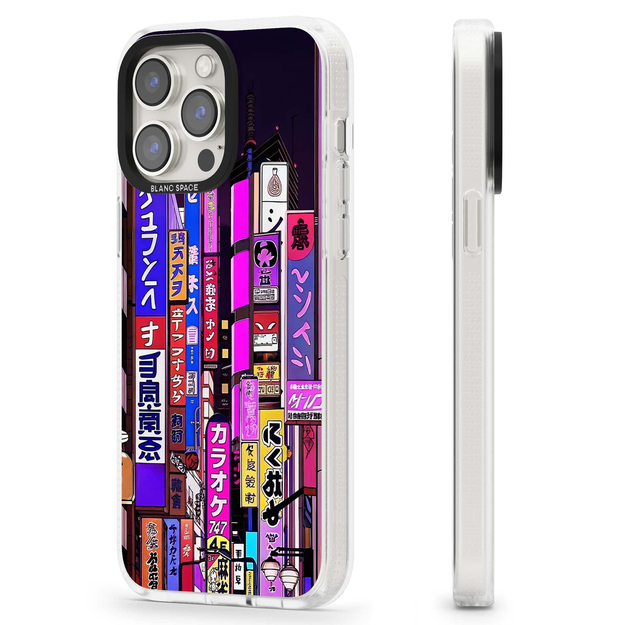 NEON NIGHT anime iPhone case | Clear Case Impact Air case for iPhone 15 Pro, iPhone 15 Pro Max