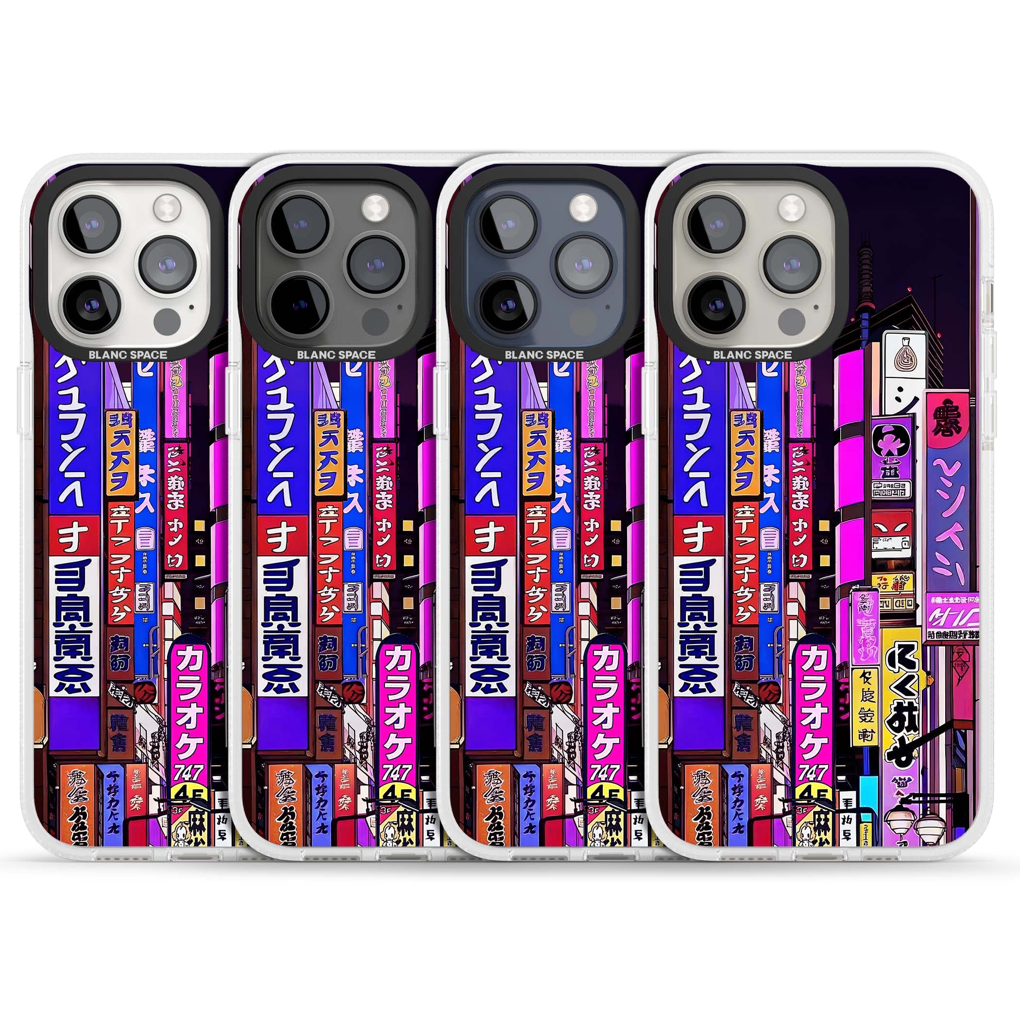 NEON NIGHT anime iPhone case | Clear Case Impact Air case for iPhone 15 Pro, iPhone 15 Pro Max