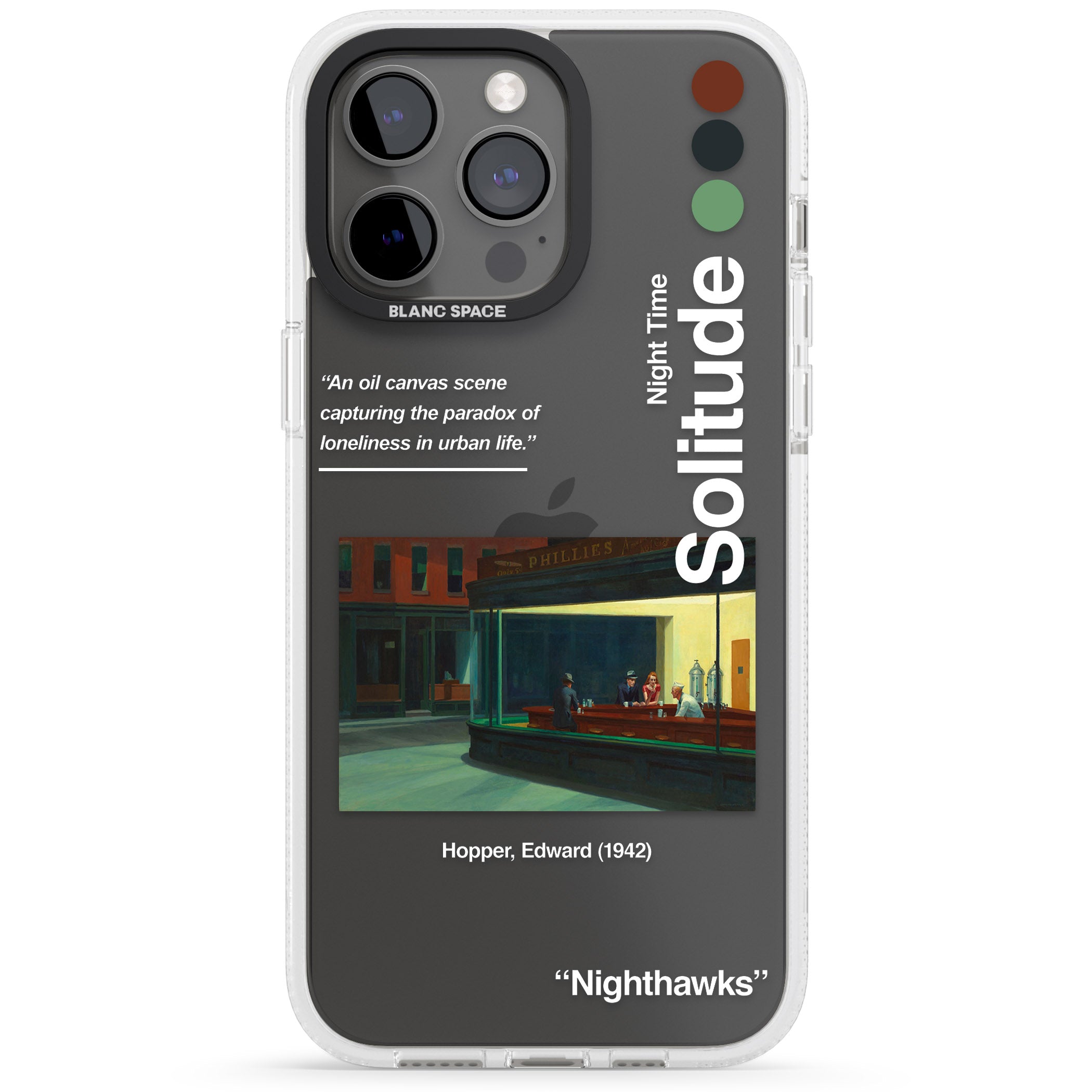 Nighthawks iPhone 15 Pro Max / 15 Pro / 14 Pro Max / 14 Pro / 13 Pro Clear Case Impact Air - Blanc Space