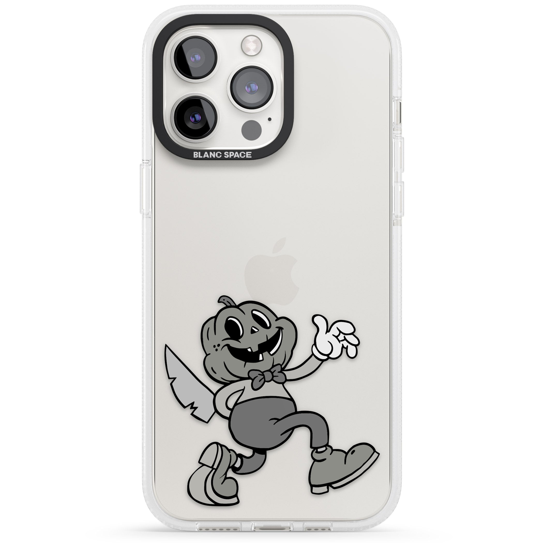 Jack o' slasher iPhone 15 Pro Max / 15 Pro / 14 Pro Max / 14 Pro / 13 Pro Clear Case Impact Air - Blanc Space