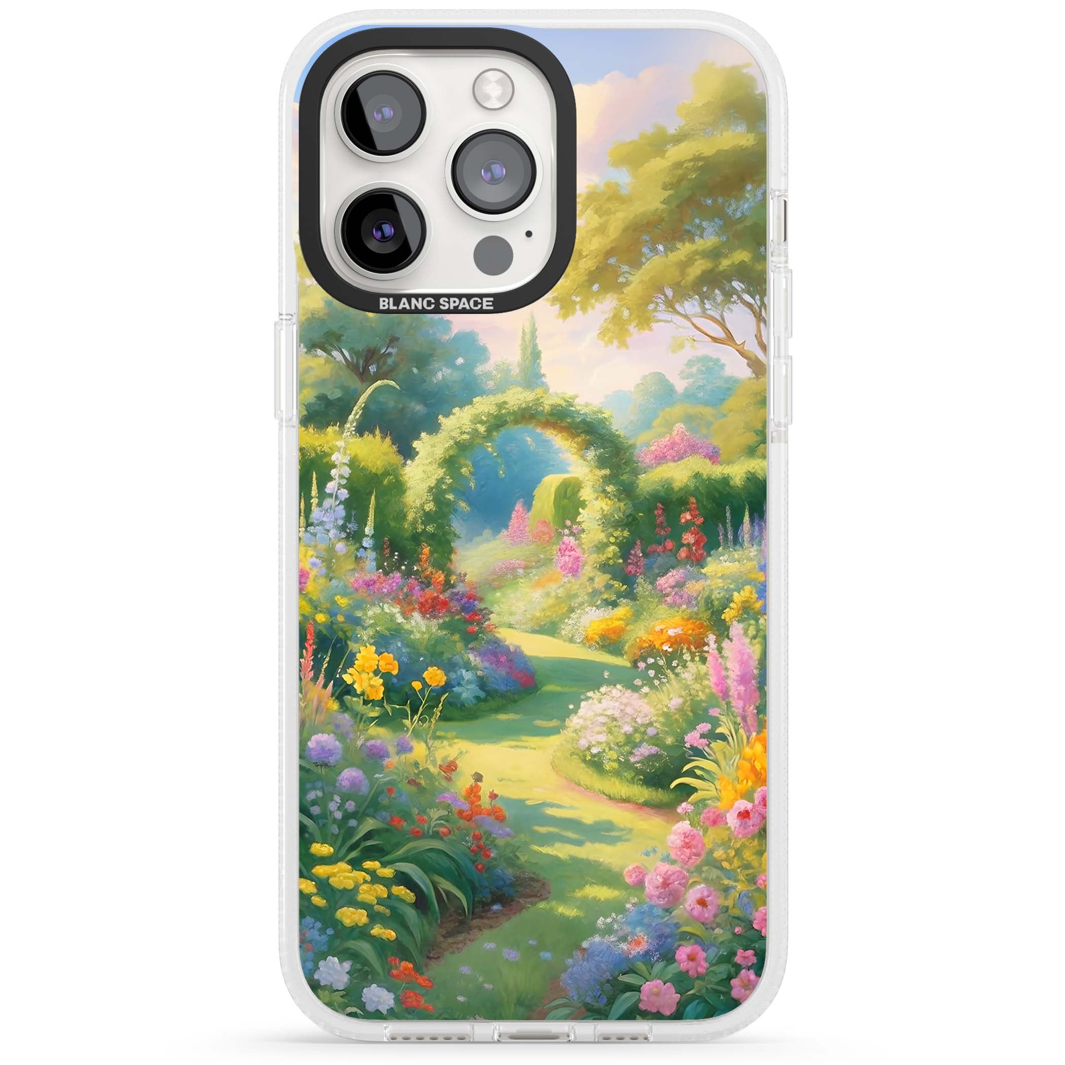 The Painter's Garden floral iPhone case | Clear Case Impact Air case for iPhone 15 Pro, iPhone 15 Pro Max