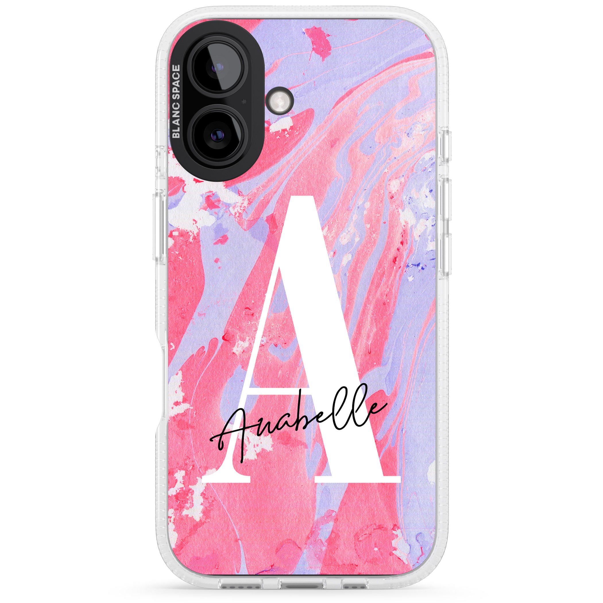 Personalised Pink & Purple Marble